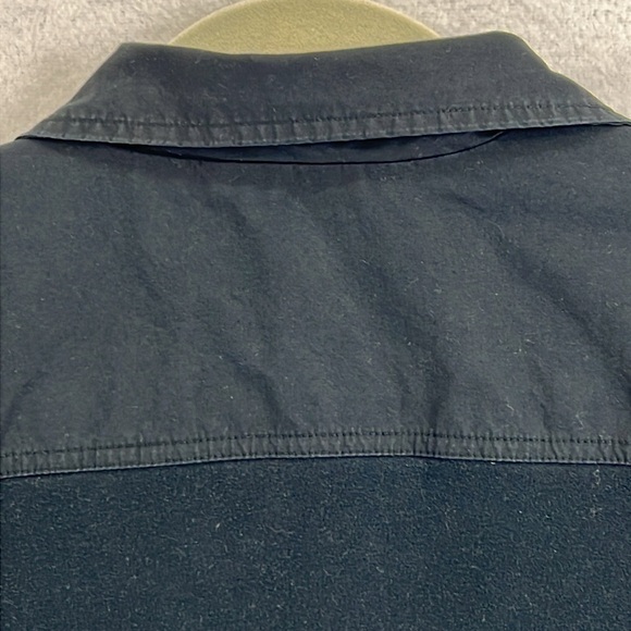 Style & Co Women’s Utility Jacket Size XL Black Mixed Media Lined Front - Picture 6 of 10